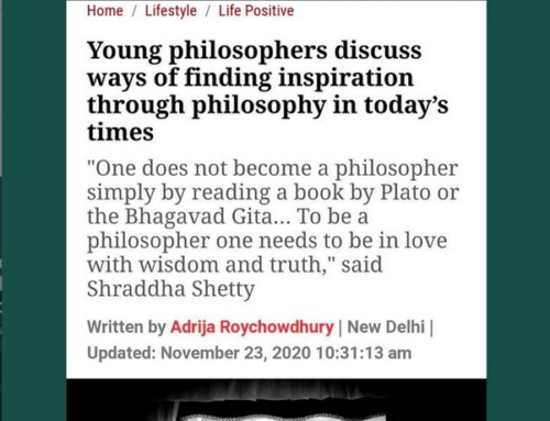 Indian Express covers World Philosophy Day event by New Acropolis India