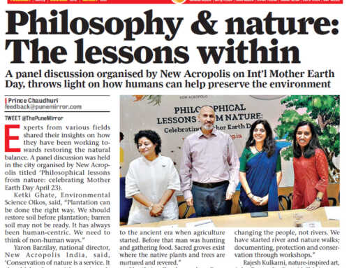 Pune Mirror Coverage – Philosophy and Nature Panel Discussion on International Mother Earth Day
