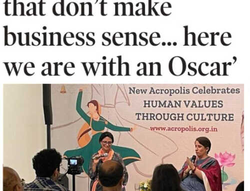 Indian Express coverage of Human Values Through Culture – event by New Acropolis