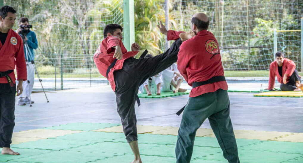 Nei Kung practice at an exhibition at the Bodhidharma International Center